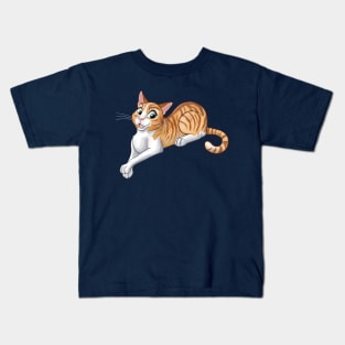 Ginger Tabby Cat Kids T-Shirt